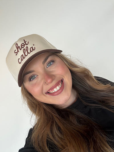 Shot Calla' Trucker Hat-190 - ACCESSORIES - HATS/HEADWEAR-DAVID & YOUNG-[option4]-[option5]-[option6]-Leather & Lace Boutique Shop