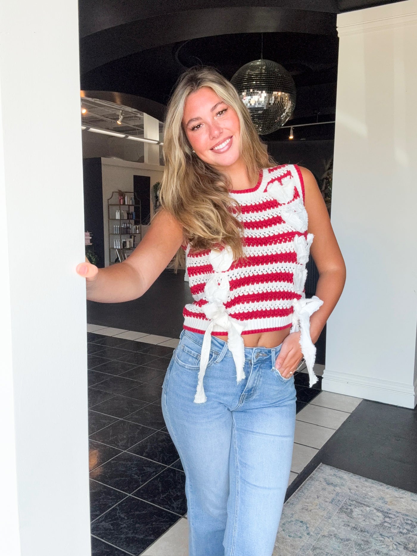 Braided Twill Sleeveless Sweater-100 - TOPS - SHORT SLEEVE/SLEEVELESS-PEACH LOVE-[option4]-[option5]-[option6]-Leather & Lace Boutique Shop