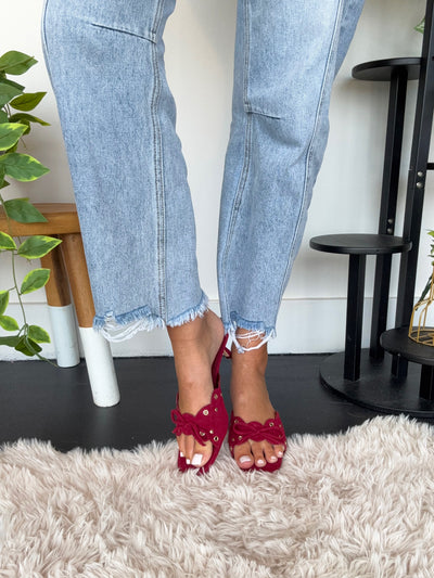 Scarlett Scalloped Kitten Heels-180 - SHOES-OLI NJ-[option4]-[option5]-[option6]-Leather & Lace Boutique Shop