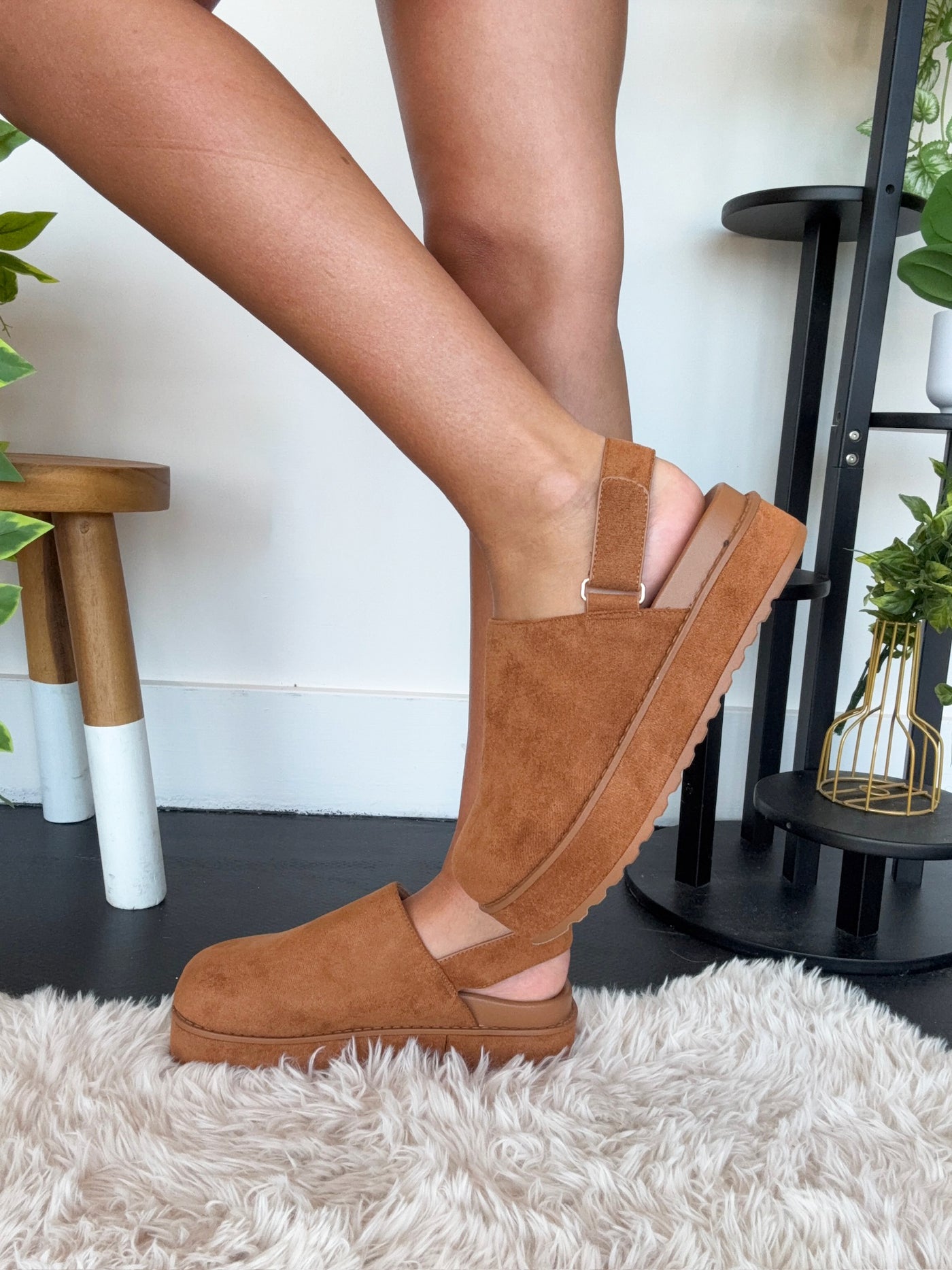 Chloe Suede Slingback Clog- Tan-180 - SHOES-TOP GUY-[option4]-[option5]-[option6]-Leather & Lace Boutique Shop