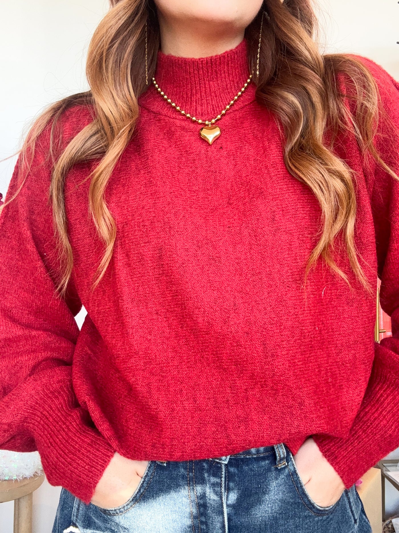 St. Nick Mock Neck Sweater