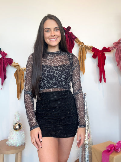 Leopard Sheer Long Sleeve