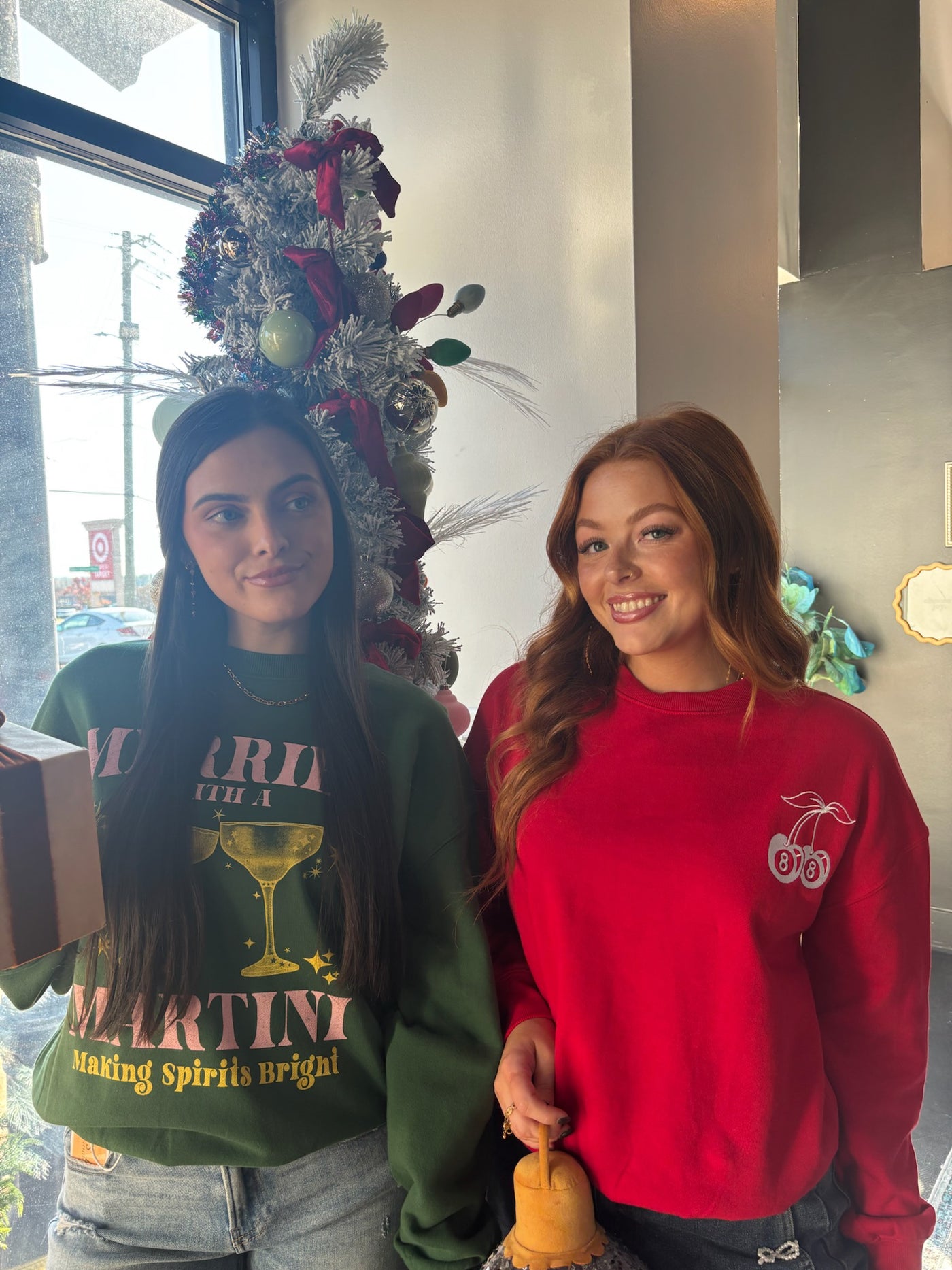 Merrier With A Martini Graphic Sweatshirt