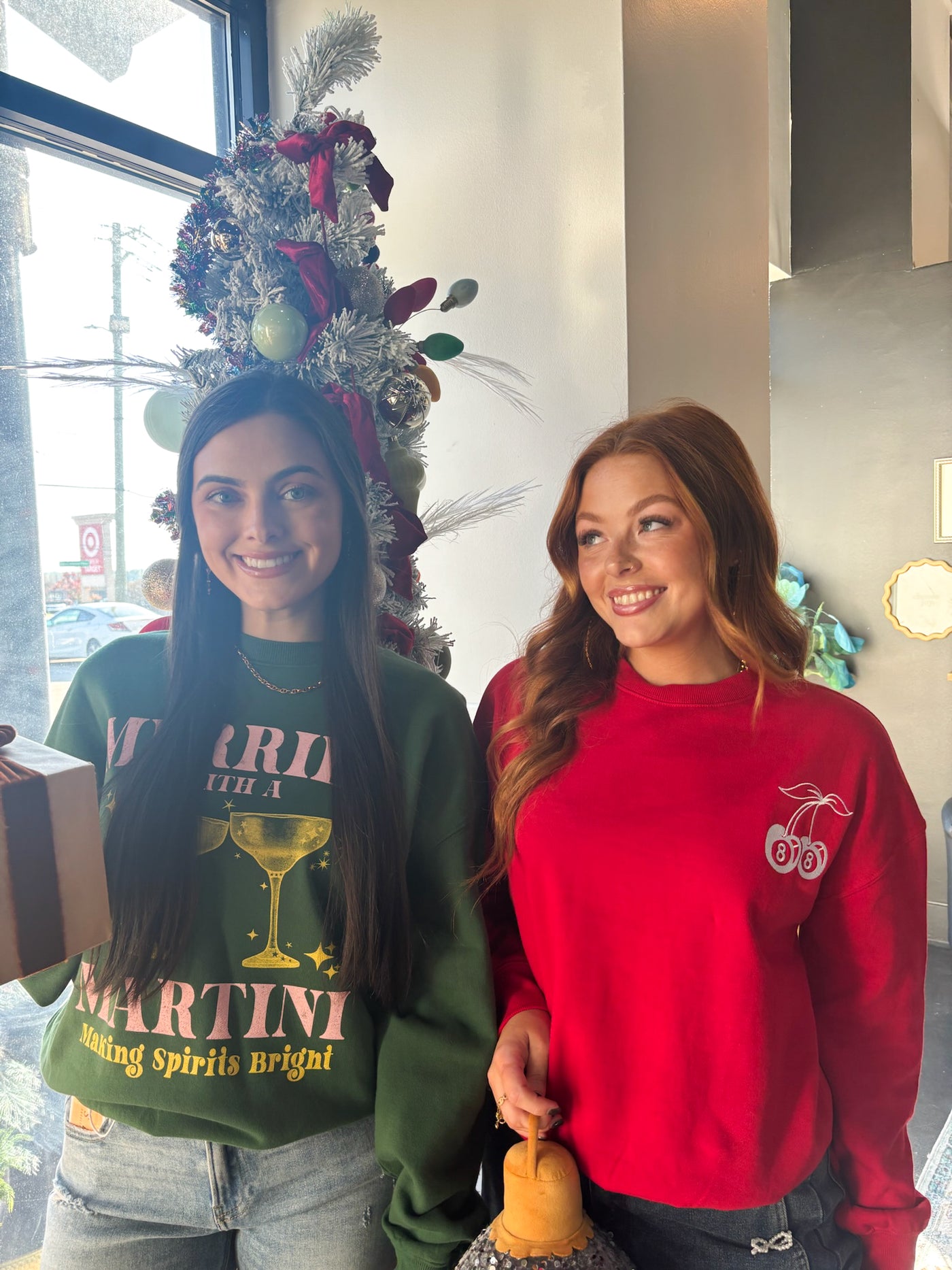 Merrier With A Martini Graphic Sweatshirt