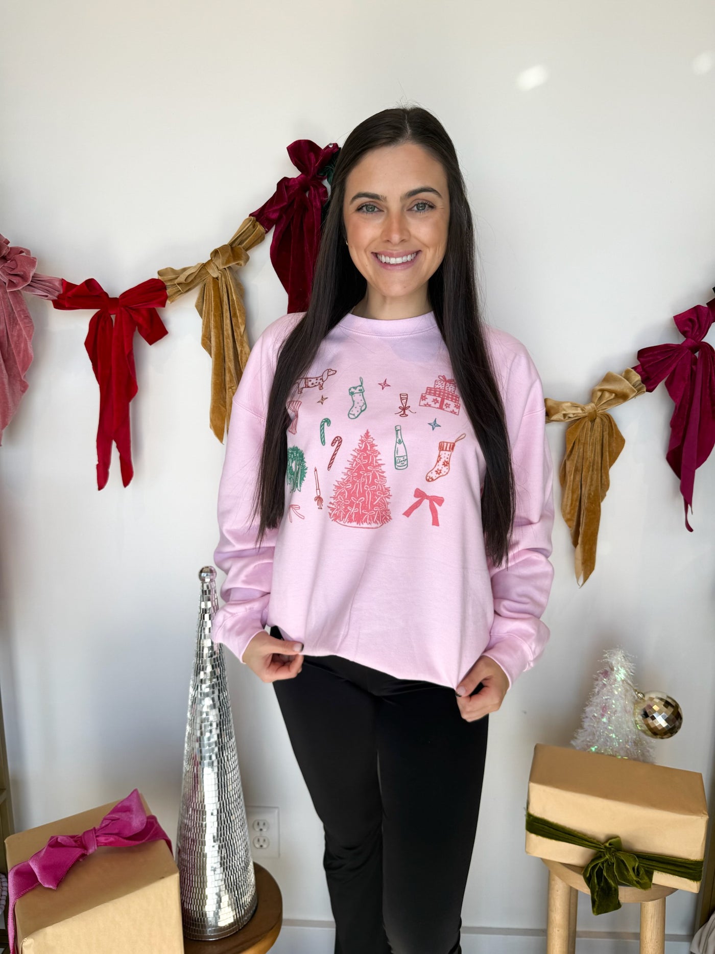 Christmas For The Girls Graphic Sweatshirt