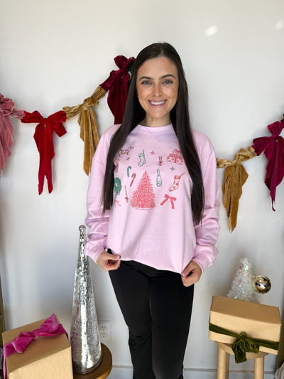 Christmas For The Girls Graphic Sweatshirt