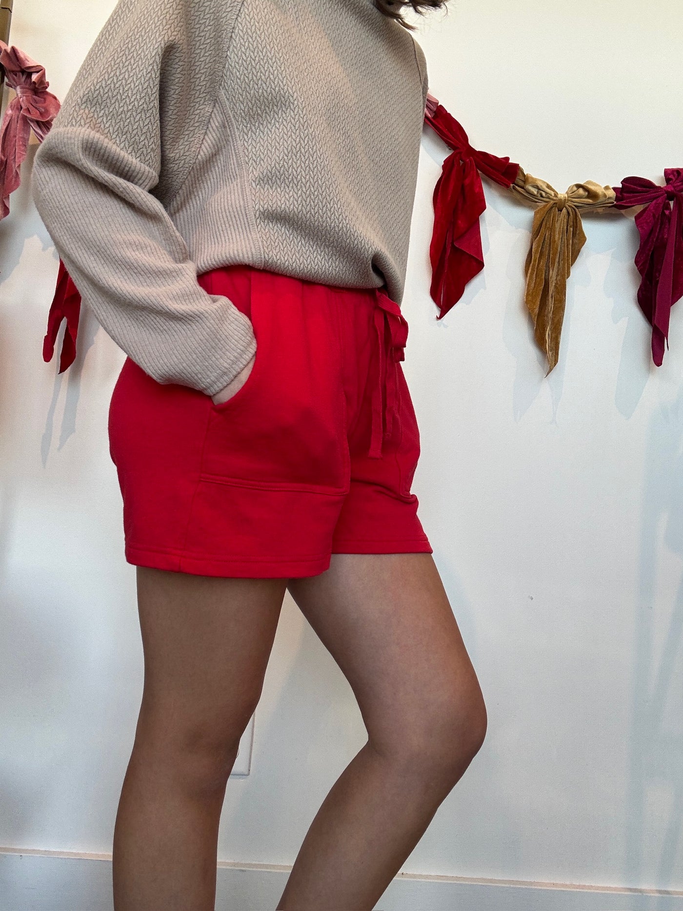 Allison High Waisted Sweat Shorts