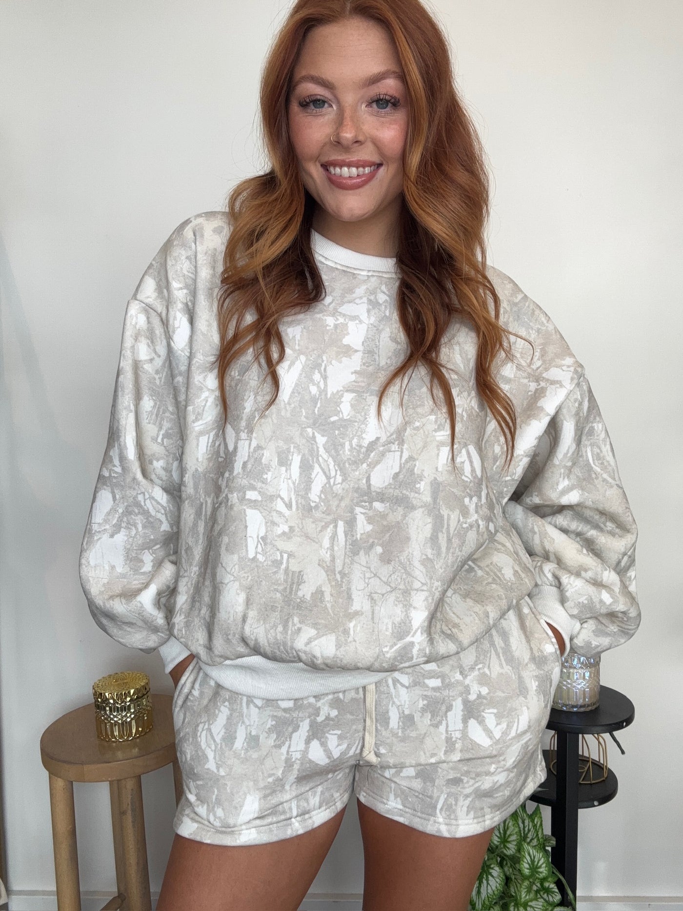 Woodland Camo Crewneck Set