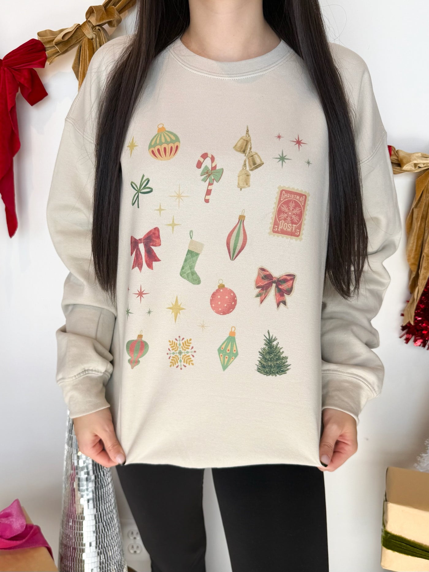 Festive Charms Graphic Sweatshirt