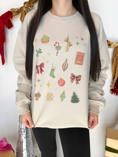 Festive Charms Graphic Sweatshirt