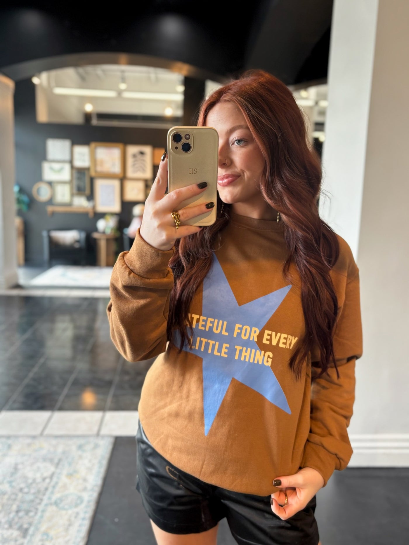 Grateful Graphic Sweatshirt-130 - TOPS - SWEATERS/SWEATSHIRTS-POPPY & PINE-[option4]-[option5]-[option6]-Leather & Lace Boutique Shop