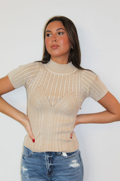 Annie Patterned Sweater Top-100 - TOPS - SHORT SLEEVE/SLEEVELESS-THINKABLE-[option4]-[option5]-[option6]-Leather & Lace Boutique Shop
