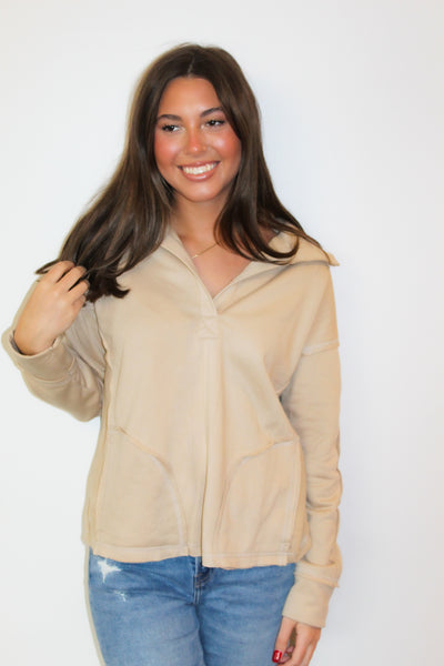 Oversized Pocket Hoodie-130 - TOPS - SWEATERS/SWEATSHIRTS-VERY J-[option4]-[option5]-[option6]-Leather & Lace Boutique Shop