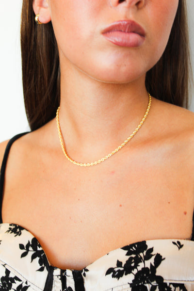 Thin Gold Cable Chain-190 - ACCESSORIES - JEWELRY-JOSEPH ANTHONY-[option4]-[option5]-[option6]-Leather & Lace Boutique Shop