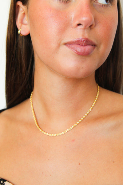 Thin Gold Cable Chain-190 - ACCESSORIES - JEWELRY-JOSEPH ANTHONY-[option4]-[option5]-[option6]-Leather & Lace Boutique Shop
