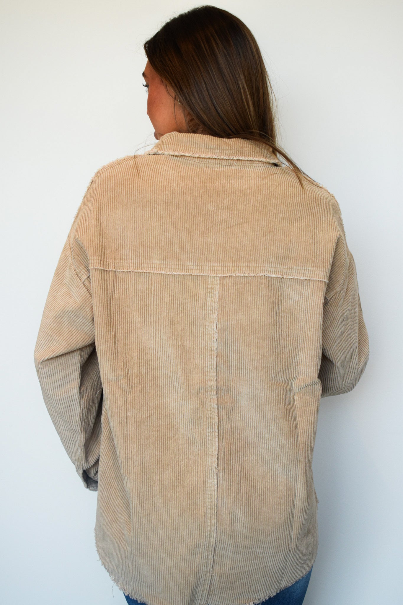 Falling For You Corduroy Shacket-140 - TOPS - LAYERS/OUTERWEAR-HYFVE-[option4]-[option5]-[option6]-Leather & Lace Boutique Shop