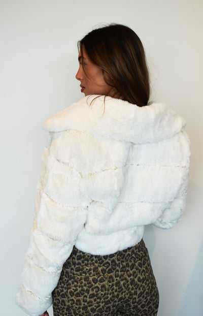 She's Everything Fur Jacket- Ivory-140 - TOPS - LAYERS/OUTERWEAR-36POINT5-[option4]-[option5]-[option6]-Leather & Lace Boutique Shop