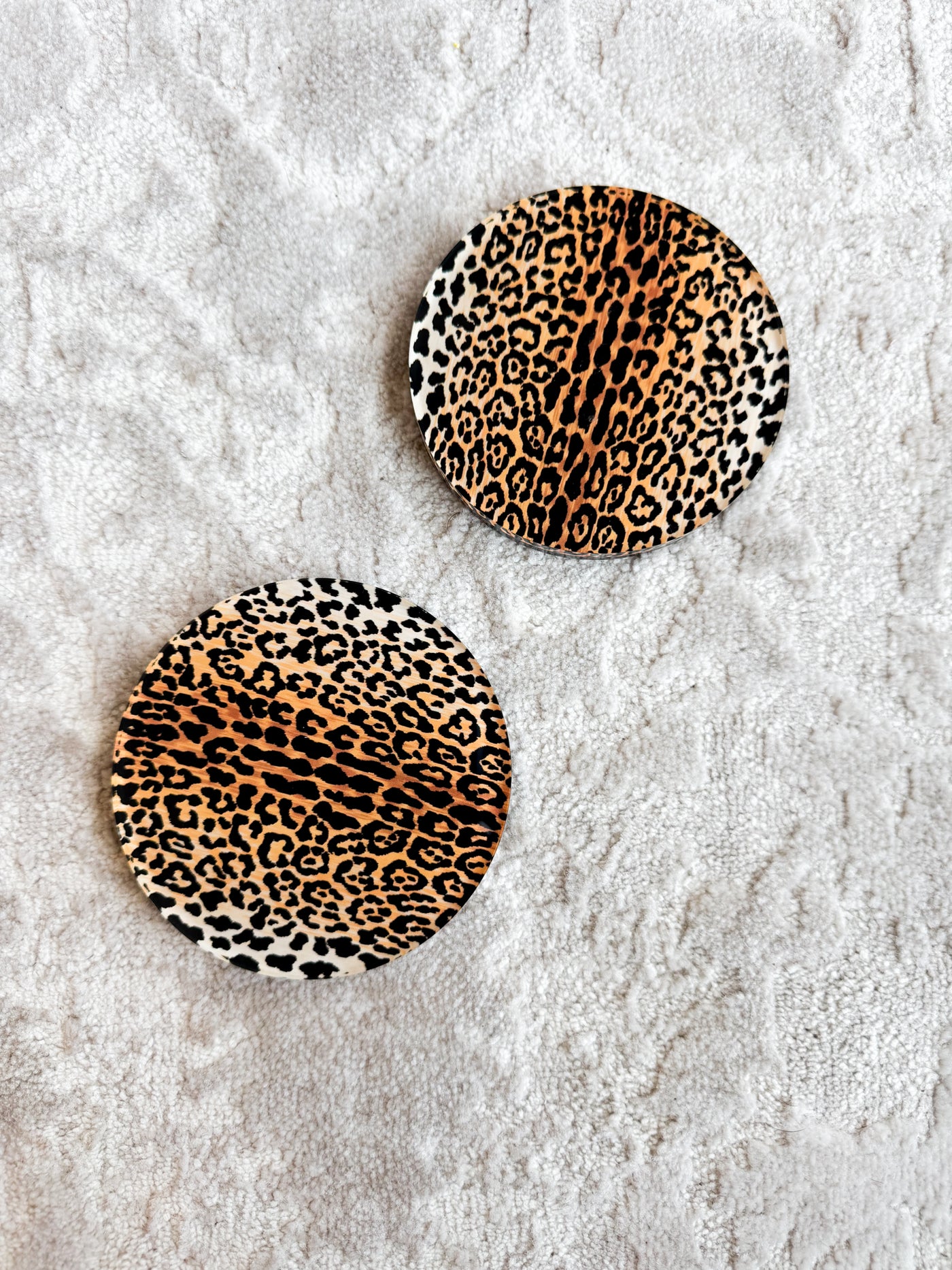 Leopard Print Coaster Set-190 - ACCESSORIES - HOME-TART BY TAYLOR-[option4]-[option5]-[option6]-Leather & Lace Boutique Shop