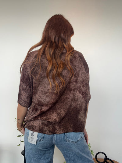 Chocolate Leopard Pocket Tee