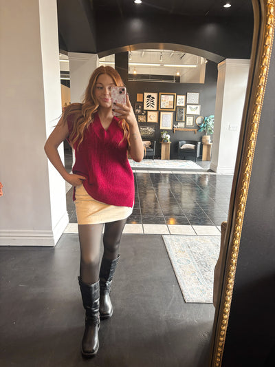 Fleece Lined Layering Tights- Nude-160 - BOTTOMS - OTHER-VIDA-[option4]-[option5]-[option6]-Leather & Lace Boutique Shop