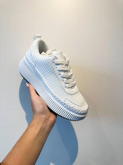 Willow Woven Sneakers - White-180 - SHOES-BERNESS-[option4]-[option5]-[option6]-Leather & Lace Boutique Shop