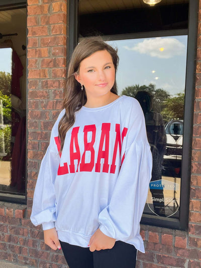 Alabama Long Sleeve Jersey Top-130 - TOPS - SWEATERS/SWEATSHIRTS-FANTASTIC FAWN-[option4]-[option5]-[option6]-Leather & Lace Boutique Shop