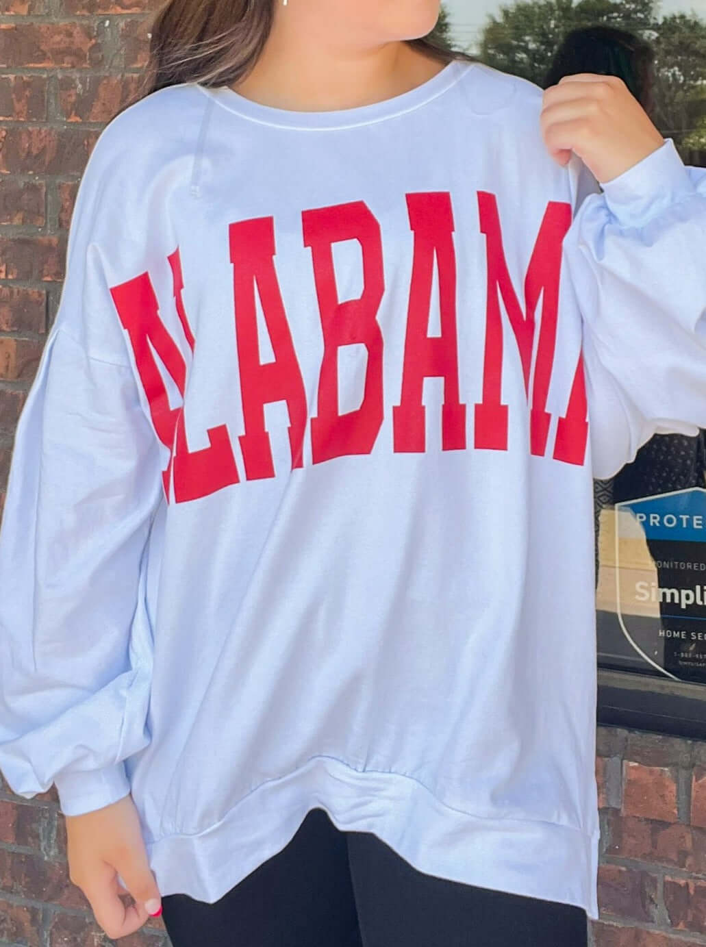 Alabama Long Sleeve Jersey Top-130 - TOPS - SWEATERS/SWEATSHIRTS-FANTASTIC FAWN-[option4]-[option5]-[option6]-Leather & Lace Boutique Shop