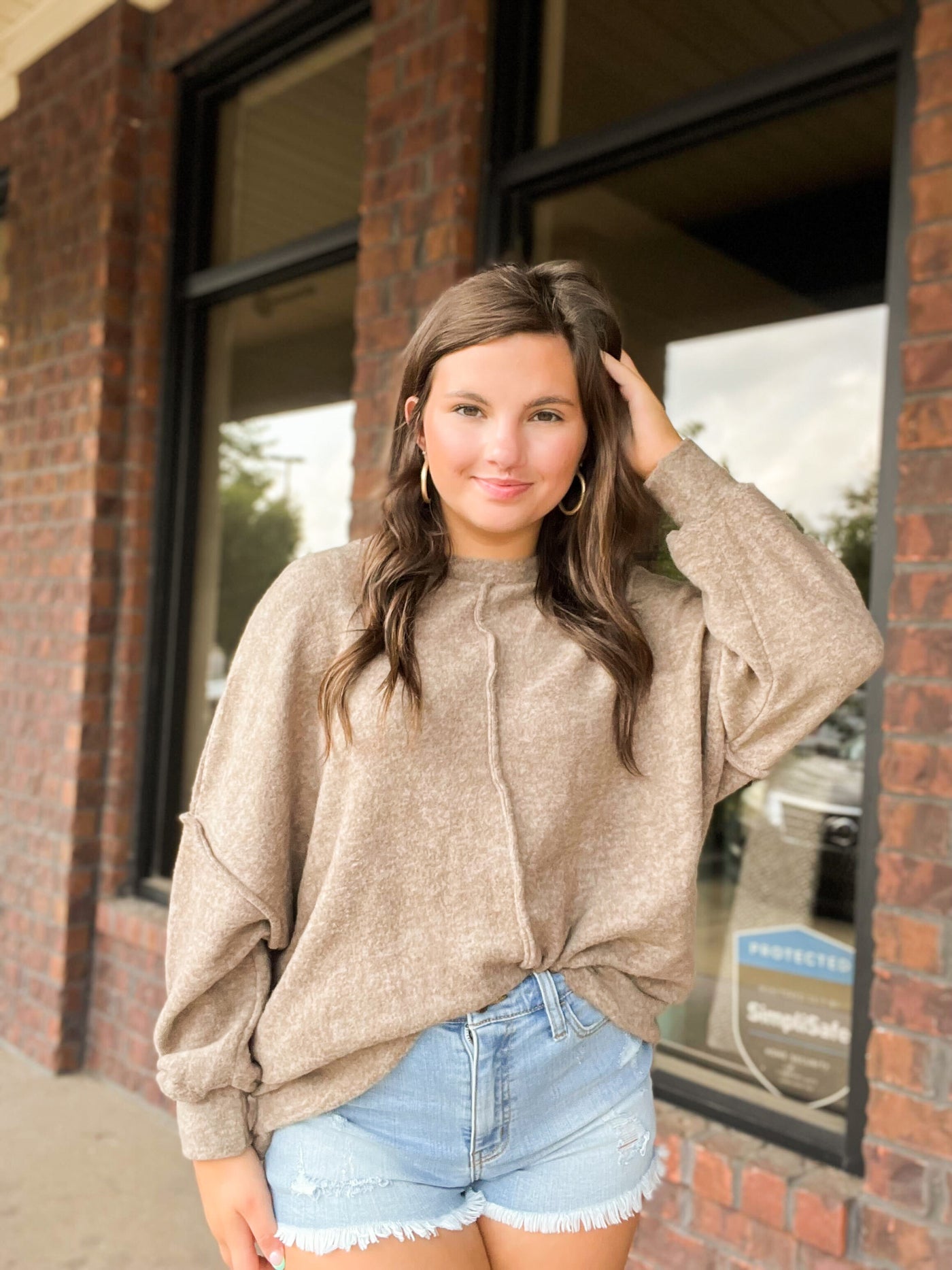 Kelsey Mineral Wash Oversized Sweater-130 - TOPS - SWEATERS/SWEATSHIRTS-ZENANA-[option4]-[option5]-[option6]-Leather & Lace Boutique Shop