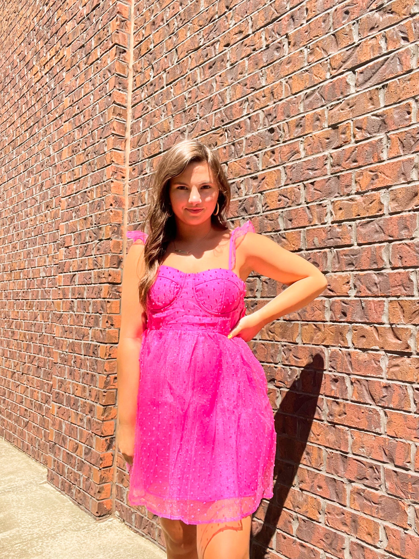 BuddyLove Vixen Hot Pink Dress-170 - DRESSES / ROMPERS / SETS-BUDDYLOVE-[option4]-[option5]-[option6]-Leather & Lace Boutique Shop