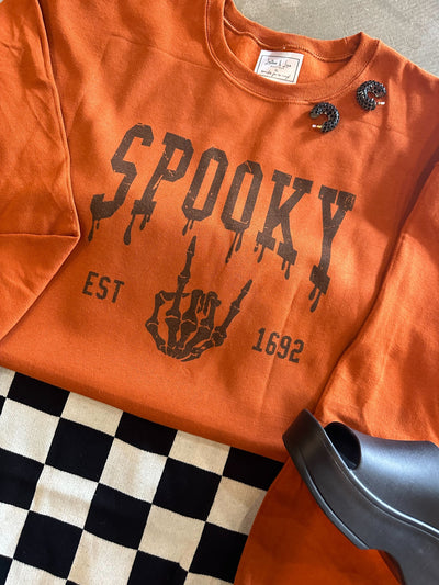 Spooky Season Graphic Sweatshirt-135 - DEMAND GRAPHIC-LEATHER & LACE-[option4]-[option5]-[option6]-Leather & Lace Boutique Shop