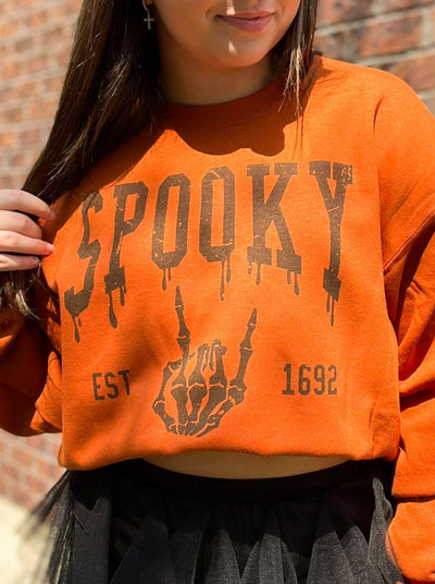 Spooky Season Graphic Sweatshirt-135 - DEMAND GRAPHIC-LEATHER & LACE-[option4]-[option5]-[option6]-Leather & Lace Boutique Shop