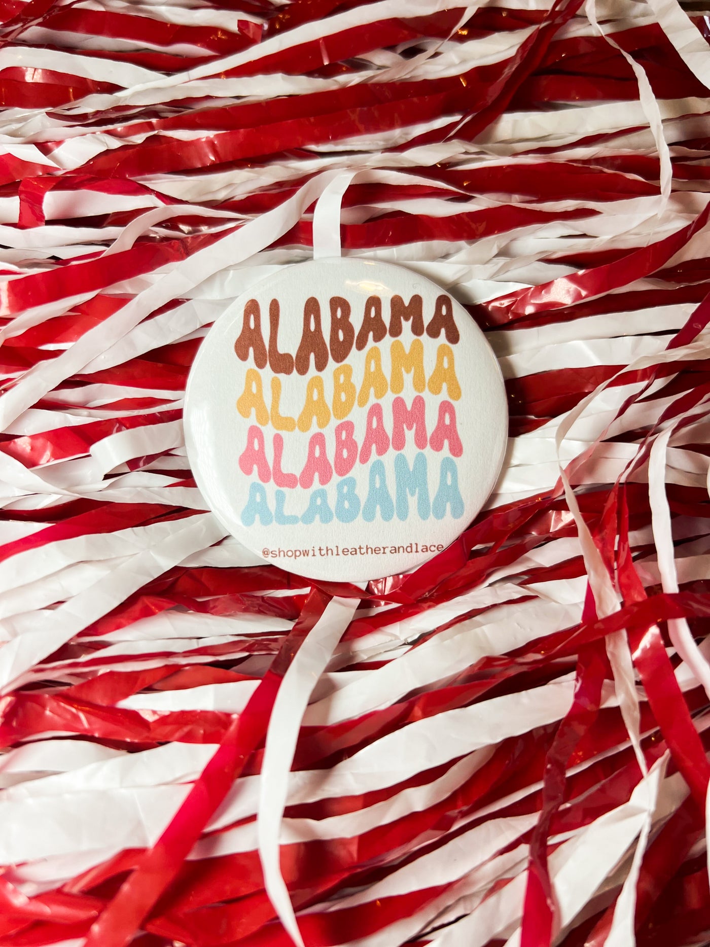 Gameday Buttons-190 - ACCESSORIES - GIFT-Leather & Lace-Alabama Wavy-[option4]-[option5]-[option6]-Leather & Lace Boutique Shop