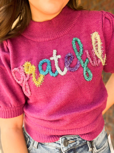 Grateful for You Sweater-130 - TOPS - SWEATERS/SWEATSHIRTS-FANTASTIC FAWN-[option4]-[option5]-[option6]-Leather & Lace Boutique Shop