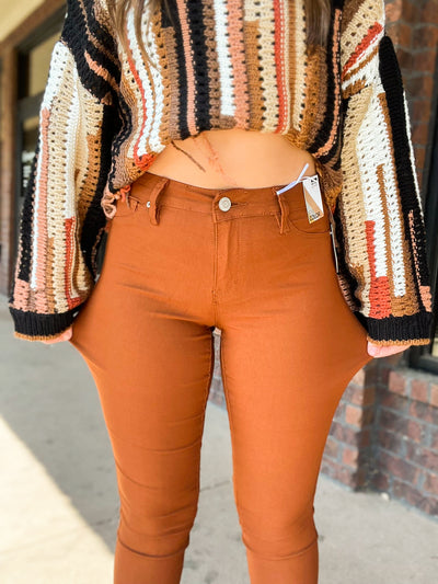YMI Hyperstretch Classic & True Skinnies - Copper-160 - BOTTOMS - OTHER-YMI-[option4]-[option5]-[option6]-Leather & Lace Boutique Shop