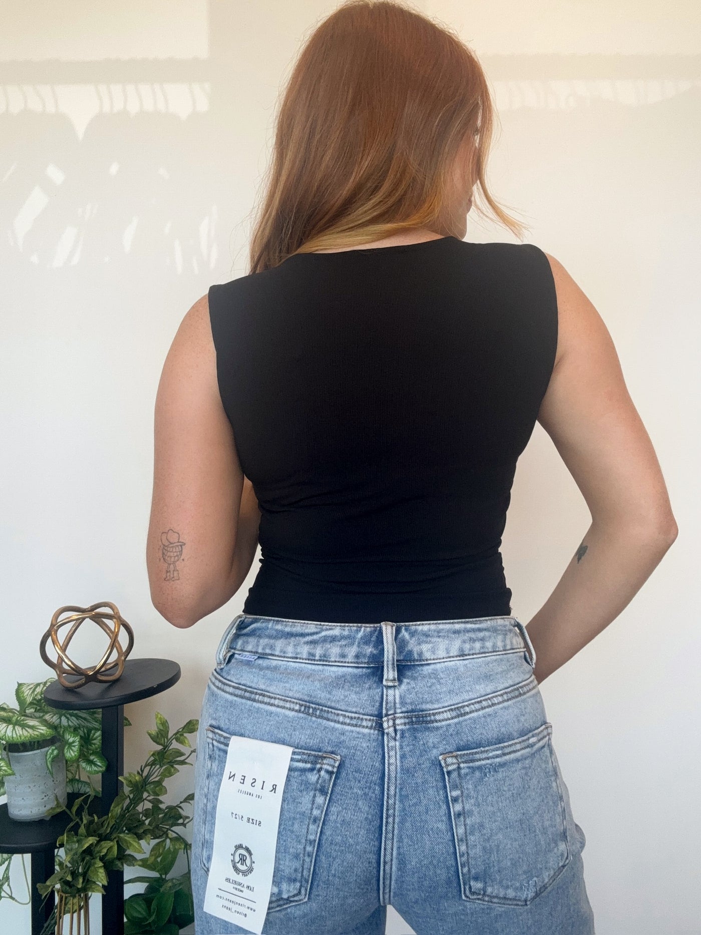 Square Neck Ruched Tank