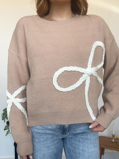 Cream & Bows Lightweight Sweater