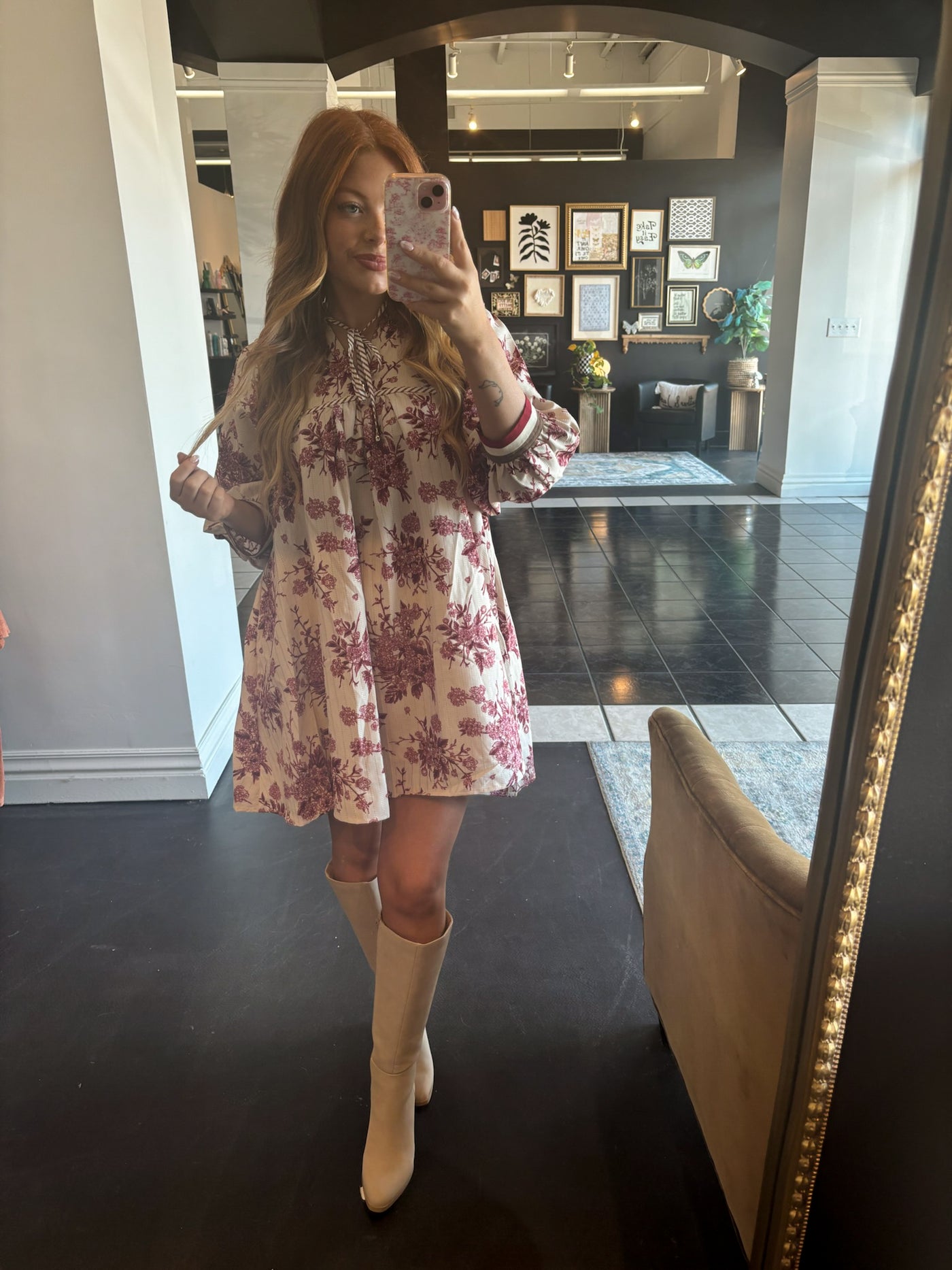 Falling For You Flowy Dress