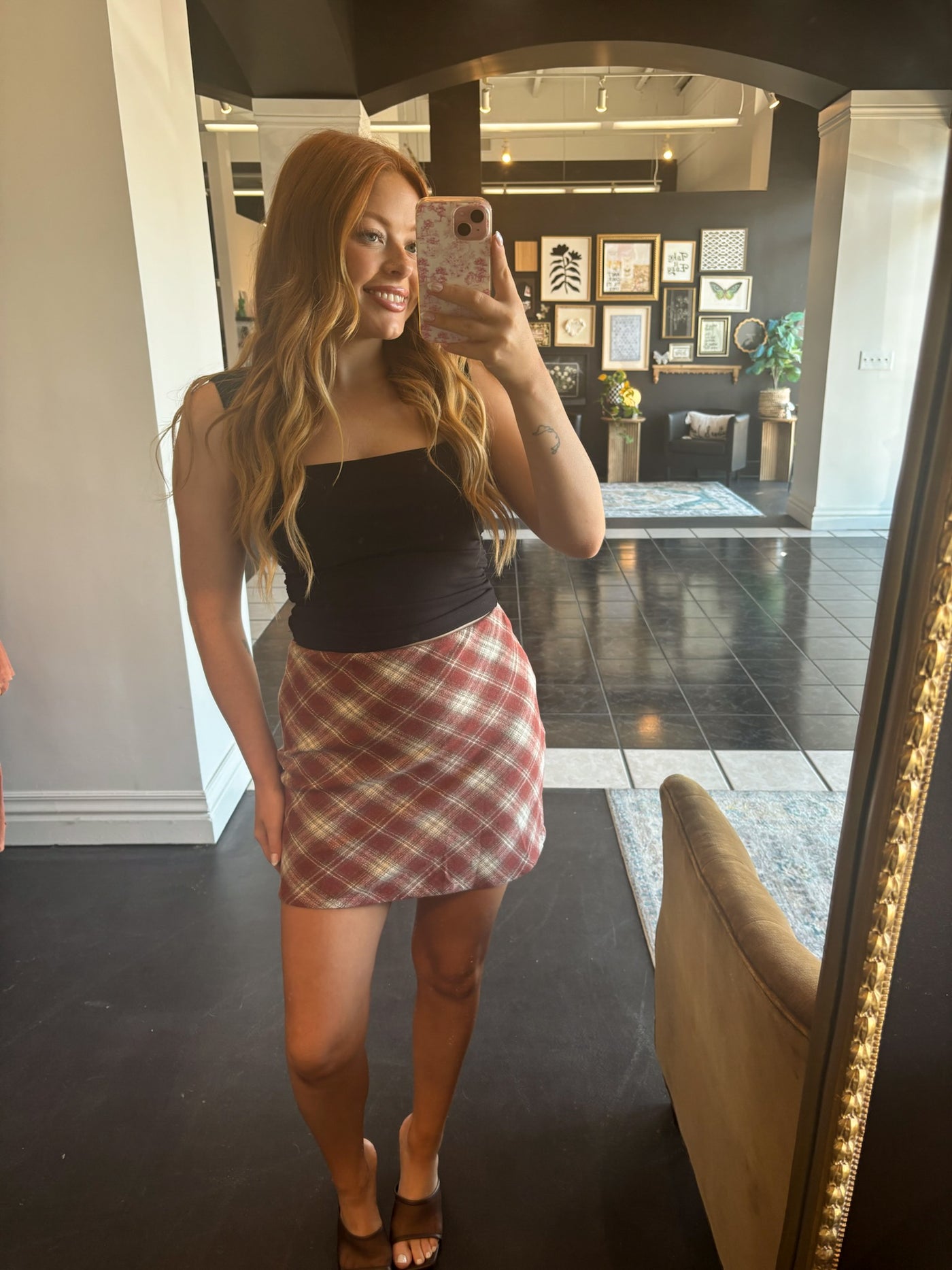 Rachel Plaid Skirt-160 - BOTTOMS - OTHER-SUNDAY EDITION-[option4]-[option5]-[option6]-Leather & Lace Boutique Shop