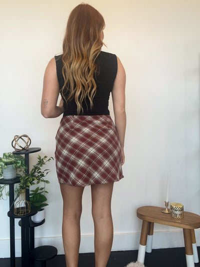 Rachel Plaid Skirt-160 - BOTTOMS - OTHER-SUNDAY EDITION-[option4]-[option5]-[option6]-Leather & Lace Boutique Shop