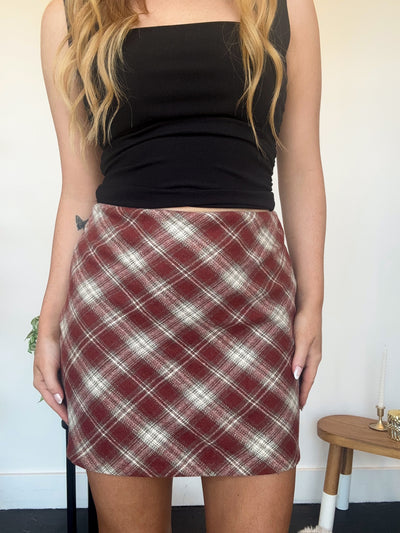 Rachel Plaid Skirt-160 - BOTTOMS - OTHER-SUNDAY EDITION-[option4]-[option5]-[option6]-Leather & Lace Boutique Shop