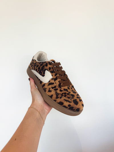 Leopard Lace Up Sneakers-180 - SHOES-TOP GUY-[option4]-[option5]-[option6]-Leather & Lace Boutique Shop