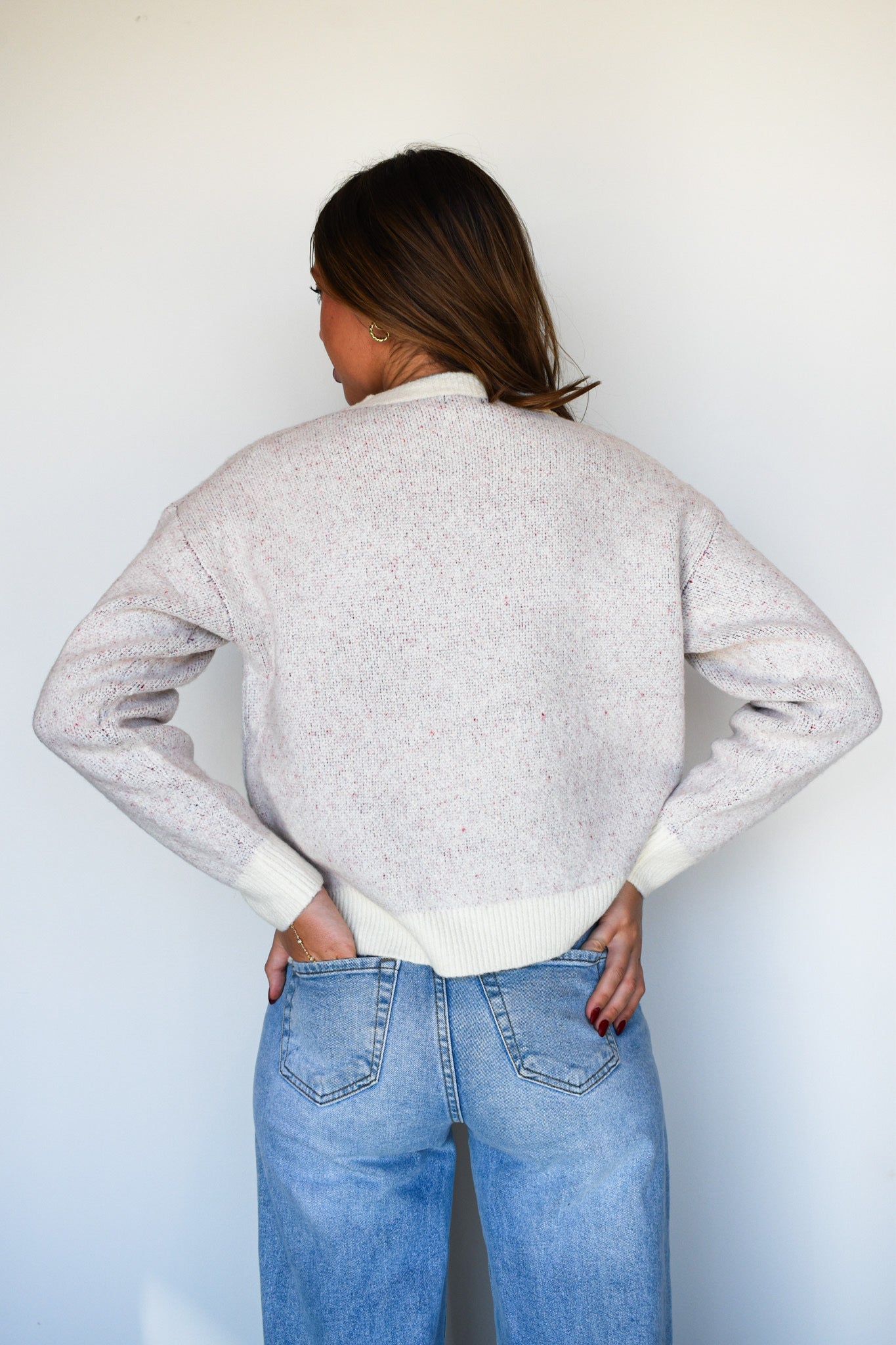 Vintage Teddy Sweater-130 - TOPS - SWEATERS/SWEATSHIRTS-DEBUT-[option4]-[option5]-[option6]-Leather & Lace Boutique Shop