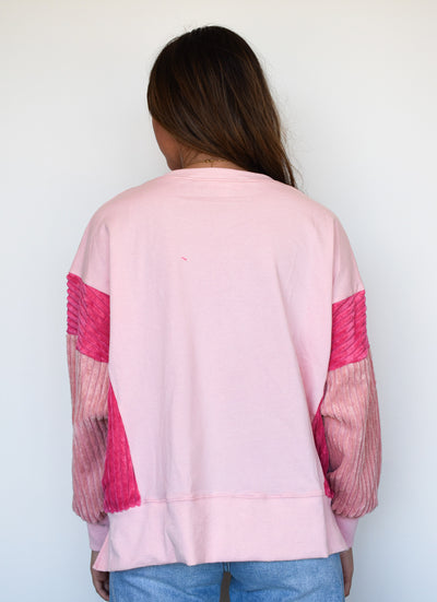 Sequin Nutcracker Patchwork Sweatshirt-130 - TOPS - SWEATERS/SWEATSHIRTS-PEACH LOVE-[option4]-[option5]-[option6]-Leather & Lace Boutique Shop