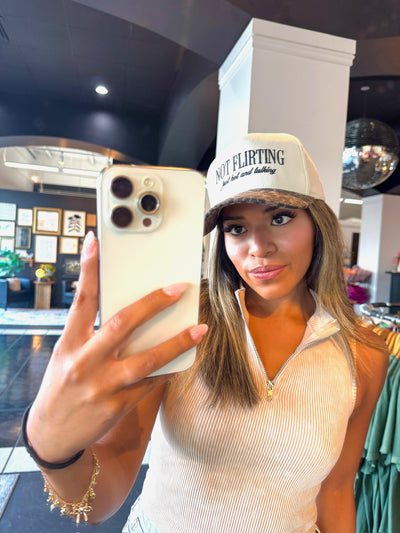Not Flirting Trucker Hat- Leopard-190 - ACCESSORIES - HATS/HEADWEAR-THE HAPPIEST-[option4]-[option5]-[option6]-Leather & Lace Boutique Shop