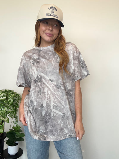 Vintage Camo Oversized Tee-100 - TOPS - SHORT SLEEVE/SLEEVELESS-BIRD & CO-[option4]-[option5]-[option6]-Leather & Lace Boutique Shop