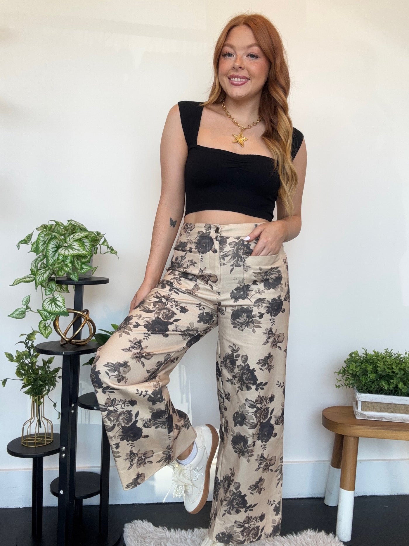 Rose Garden Wide Leg Pants