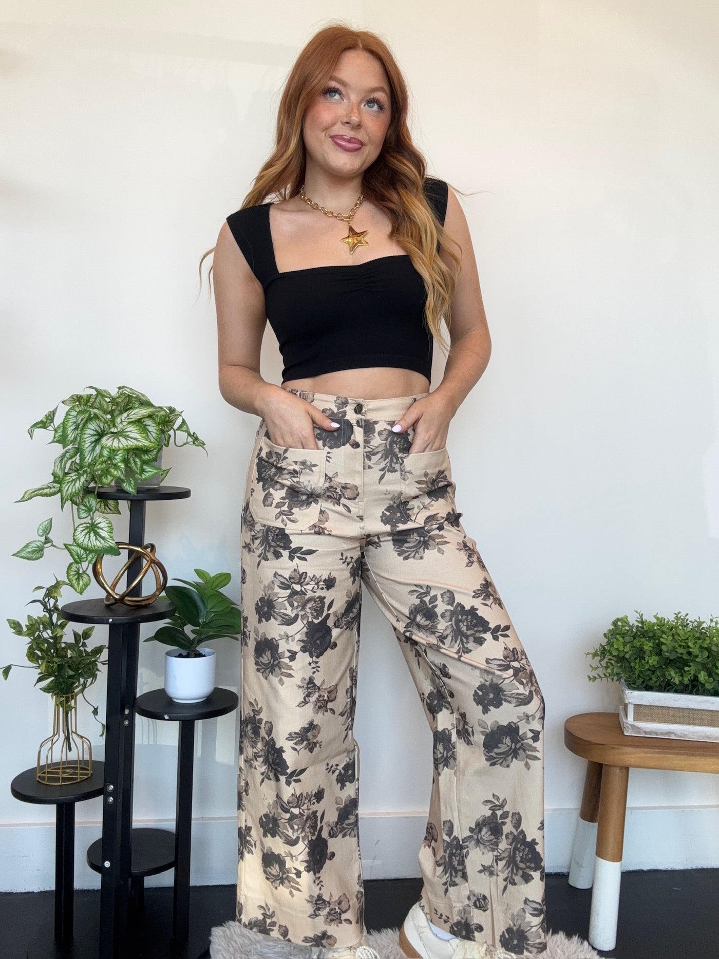 Rose Garden Wide Leg Pants