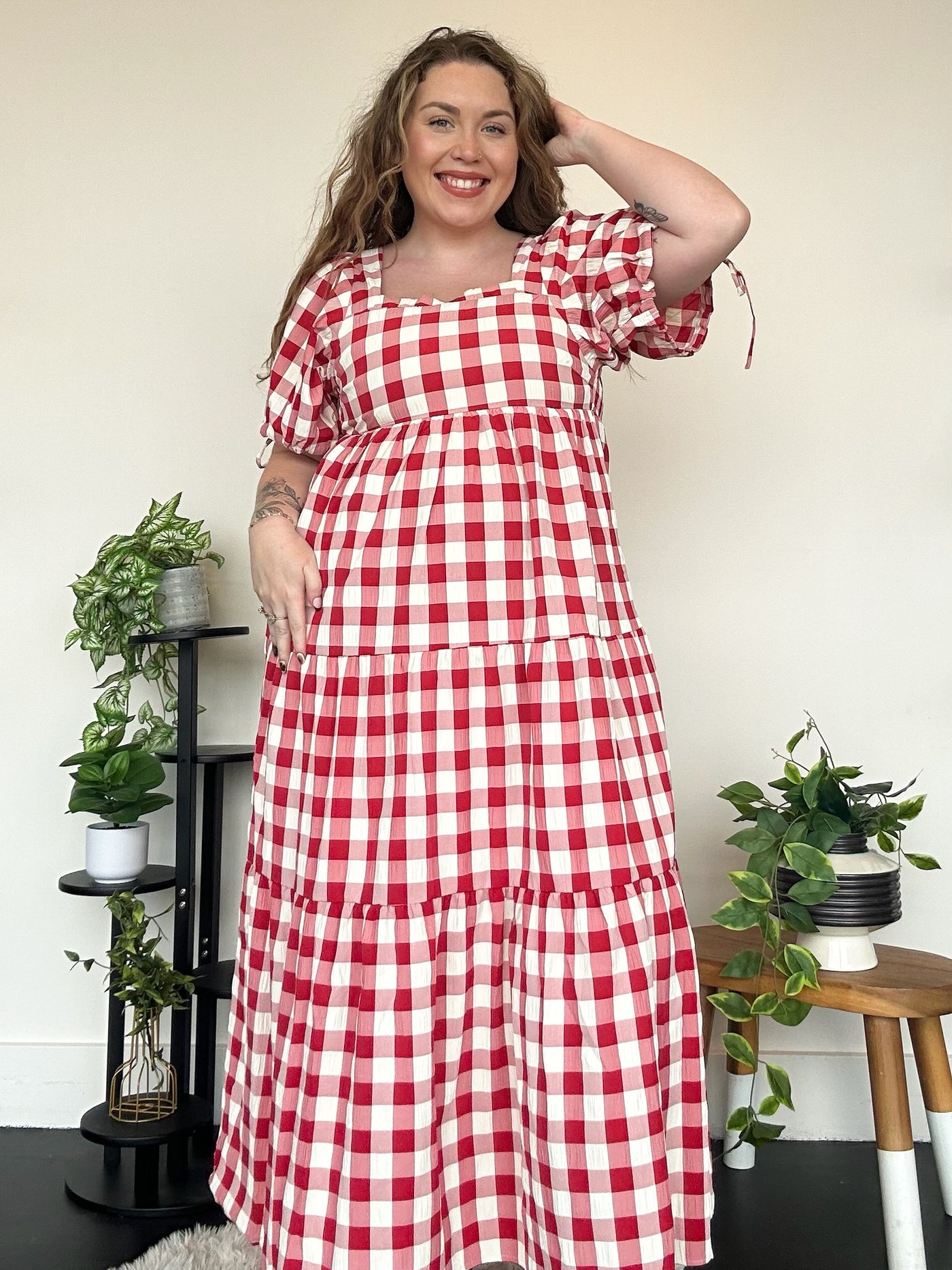 Apple Of My Eye Midi Dress-170 - DRESSES-JNNA-[option4]-[option5]-[option6]-Leather & Lace Boutique Shop