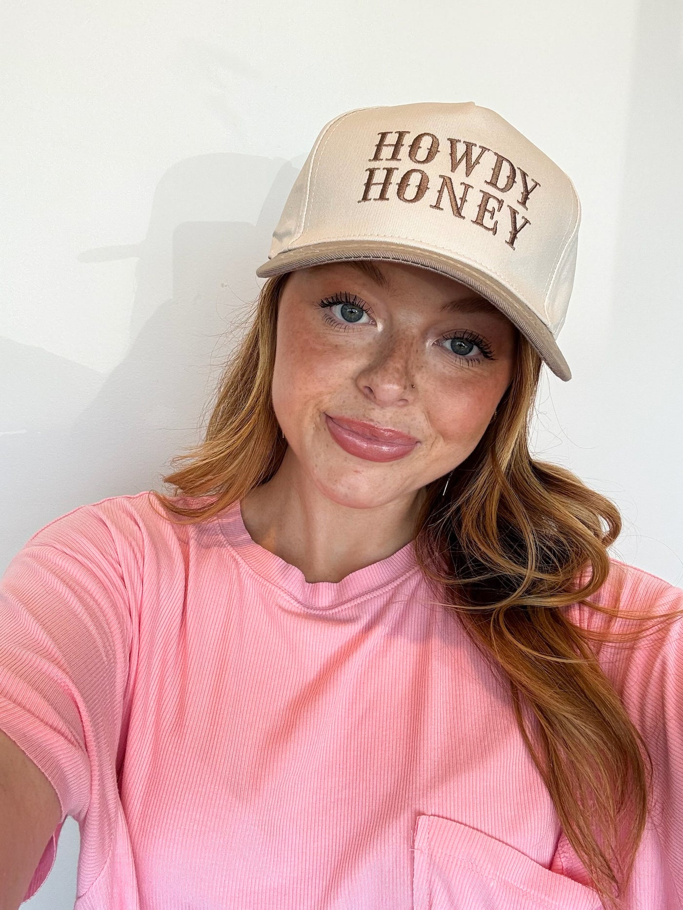 Howdy Honey Trucker Hat-190 - ACCESSORIES - HATS/HEADWEAR-LEATHER & LACE-[option4]-[option5]-[option6]-Leather & Lace Boutique Shop