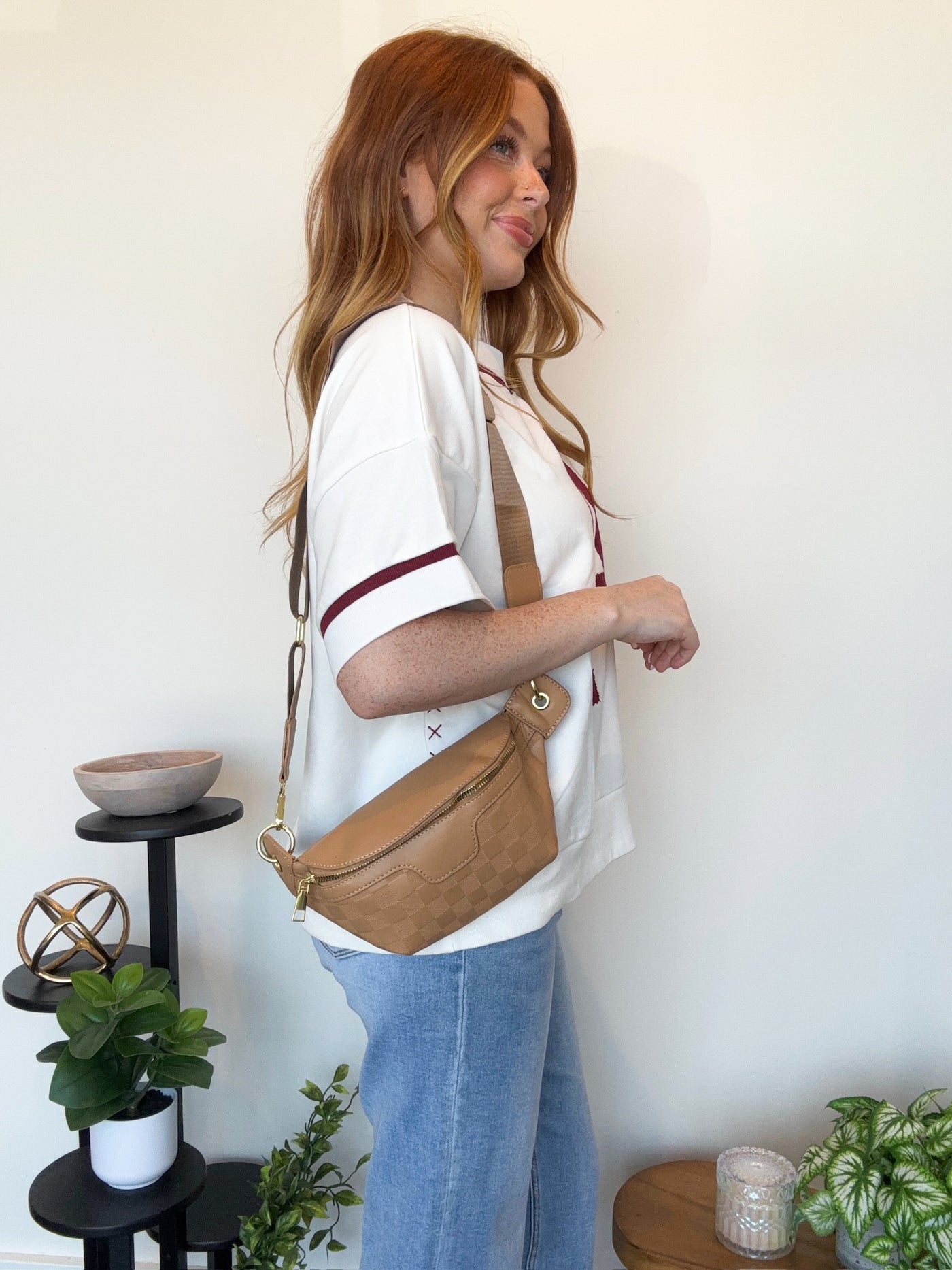 Check Me Out Bum Bag- Camel-190 - ACCESSORIES - BAGS/BELTS-LEATHER & LACE-[option4]-[option5]-[option6]-Leather & Lace Boutique Shop